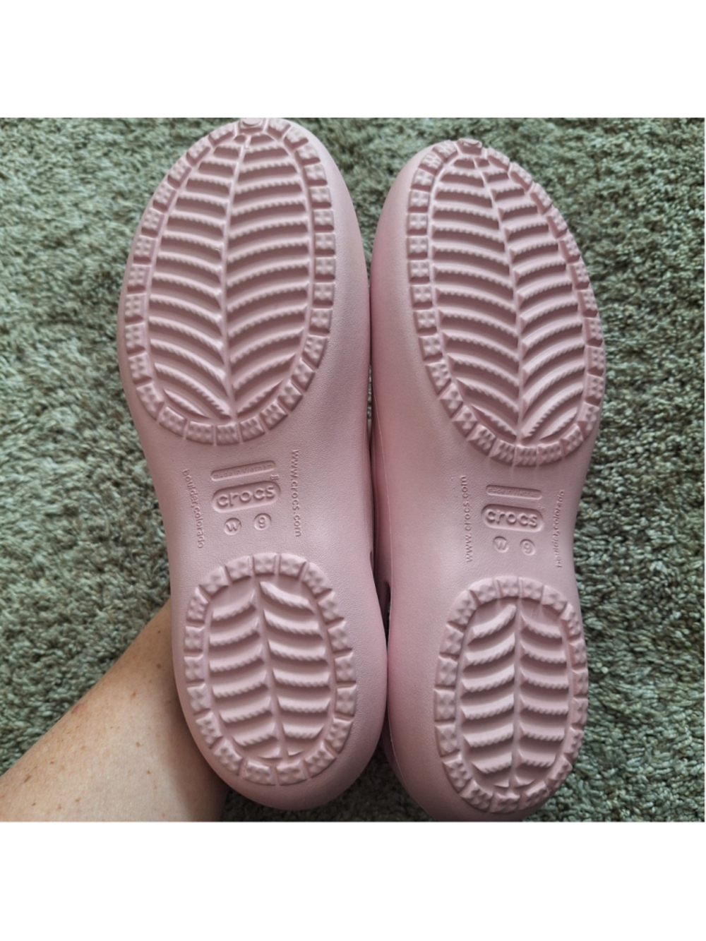 Crocs Womens Sz 9 Kadee Ballet Flats Slip On Closed Toe Comfort Shoes Light Pink - Picture 6 of 7
